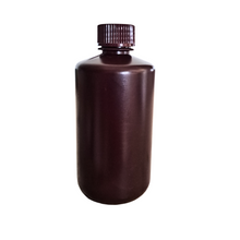 Load image into Gallery viewer, Reagent Bottle (Narrow Mouth) HDPE Plastic mold Plastic Amber color 250 ml (Pack of 1)