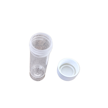 Load image into Gallery viewer, Sample collection vials or media transport tube 5 ml Pack of 10 non sterile plastic lab sample storage vial with screw cap | leak proof PP vial for chemical, biological & diagnostic use