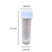 Load image into Gallery viewer, Sample collection vials or media transport tube 5 ml Pack of 10 non sterile plastic lab sample storage vial with screw cap | leak proof PP vial for chemical, biological & diagnostic use