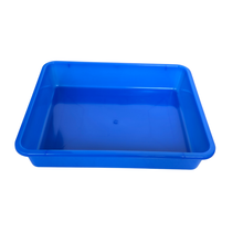 Load image into Gallery viewer, Laboratory Tray 27.5 x 22.5 x 6 cm Pack of 2 | Plastic lab Utility Tray with Raised Edges Blue Color | lab Instrument & Equipment Tray | Medical, Pharmacy, Dental & Research lab Tray