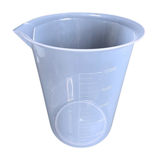 Load image into Gallery viewer, Beaker (Raised Graduation) Measuring Cup, Plastic Science Beaker Transperant 10000 ml OR 10 LTR for Measuring Liquid in Home | Laboratory | School (Pack of 1)
