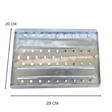 Load image into Gallery viewer, Microscope Slide Carrying Tray Aluminium Pack of 1 | Laboratory Slide Transport Tray for Safe Handling & Storage | Durable Metal Slide Holder for Pathology, Lab & Research Use