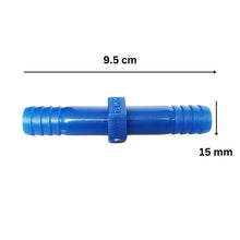 Load image into Gallery viewer, Straight Connectors Tapered for tubbing (Pack of 1) with an ID of 20 mm, Polypropylene male to male tube connector for Lab, Gardaning Drip Irrigation Accessories