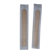 Load image into Gallery viewer, Sterile Disposable Wood Spatula or Tongue Depressor Use Dental clinics, Skin Care Waxing, Hair Removal Wooden Sticks, Toiletry Kit Spatula Pack of 10