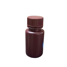 Load image into Gallery viewer, Reagent Bottle Plastic (Wide Mouth) HDEP Amber color 30 ml For filling Liquid Pack of 1