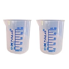 Load image into Gallery viewer, Beaker Printed Graduation Measuring Cup, Plastic Science Beaker Transparent 50 ml for Measuring Liquid in Home | Laboratory | School Pack of 1