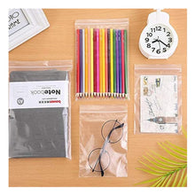 Load image into Gallery viewer, Ziplock Pouches/Zipper Bags/Airtight ziplock Bags Clear Multi Sizes Reusable/Resealable 3 x 4 inch, 4 x 5 inch, 5 x 6 inch More than 51 micron bags (Pack of 75, 25 pieces each size)