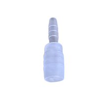 Load image into Gallery viewer, Straight Connectors tapered for tubbing with an ID of 7-10 mm Pack of 1 Straight Tubing Connector Polypropylene male to male tube connector Medical grade