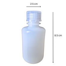 Load image into Gallery viewer, Reagent Bottle (Narrow Mouth) HDPE (High Density Polyethylene) 60 ml Pack of 1