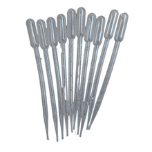 Load image into Gallery viewer, Pasteur Pipette 5 ml Transfer Graduated Pipettes, Graduated 1 ml Dropper, Ink Filler Transfer Tube Made In India Lab Use, 20 cm length Pack of 1