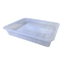 Load image into Gallery viewer, Laboratory Tray 48 x 33 x 11 cm Pack of 1 | Plastic lab Utility Tray with Raised Edges transperant | lab Instrument & Equipment Tray | Medical, Pharmacy, Dental & Research lab Tray