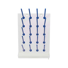 Load image into Gallery viewer, Draining Rack - 20 Pegs Polypropylene Plastic Molded for Lab Pack of 1