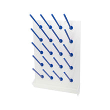 Load image into Gallery viewer, Draining Rack - 20 Pegs Polypropylene Plastic Molded for Lab Pack of 1
