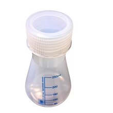 Load image into Gallery viewer, Conical Flask with Stopper 250 ml Plastic Transparent Multi-purpose Flask for Chemistry Lab Experiments Pack of 1