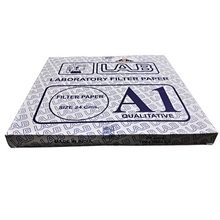 Load image into Gallery viewer, Filter Paper Grade A1, 240 mm | Qualitative Round Sheets 24 cm Pack of 100 | Chemistry Lab Experiments for Schools or Laboratory Activities