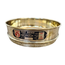 Load image into Gallery viewer, Jayant Test Sieve 200 mm Diameter BBS - 500 and 25 micron Pack of 1 stainless steel Mesh with Brass Frame For Laboratory and Uniform Fabrication for Smooth-Nesting