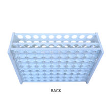 Load image into Gallery viewer, Test Tube Rack 20 mm × 80 Tubes Pack of 1 | Polypropylene (PP) Laboratory Test Tube Stand | Chemical Resistant & Autoclavable Plastic Tube Holder for School, College & Lab Use