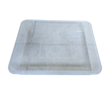 Load image into Gallery viewer, Laboratory Tray 27.5 x 22.5 x 6 cm Pack of 2 | Plastic lab Utility Tray with Raised Edges transperant | lab Instrument & Equipment Tray | Medical, Pharmacy, Dental & Research lab Tray
