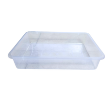 Load image into Gallery viewer, Laboratory Tray 27.5 x 22.5 x 6 cm Pack of 2 | Plastic lab Utility Tray with Raised Edges transperant | lab Instrument & Equipment Tray | Medical, Pharmacy, Dental & Research lab Tray