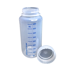 Load image into Gallery viewer, Reagent Bottle Printed Graduation Leak proof Wide Mouth with cap Capacity 500 ml Material Polypropylene For filling Liquid in Laboratory Pack of 1