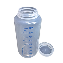 Load image into Gallery viewer, Reagent Bottle Printed Graduation Leak proof Wide Mouth with cap Capacity 1000 ml Material Polypropylene For filling Liquid in Laboratory Pack of 1