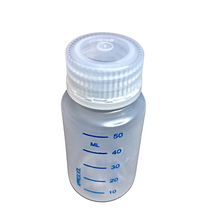 Load image into Gallery viewer, Reagent Bottle Printed Graduation Leak proof Wide Mouth with cap Capacity 60 ml Material Polypropylene For filling Liquid in Laboratory Pack of 1
