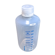 Load image into Gallery viewer, Reagent Bottle Printed Graduation Leak proof Narrow Mouth with cap Capacity 250 ml Material Polypropylene For filling Liquid in Laboratory Pack of 1