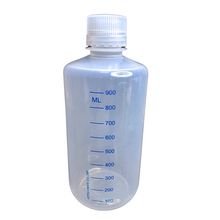 Load image into Gallery viewer, Reagent Bottle Printed Graduation Leak proof Narrow Mouth with cap Capacity 1000 ml Material Polypropylene For filling Liquid in Laboratory Pack of 1