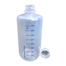 Load image into Gallery viewer, Reagent Bottle Printed Graduation Leak proof Narrow Mouth with cap Capacity 500 ml Material Polypropylene For filling Liquid in Laboratory Pack of 1