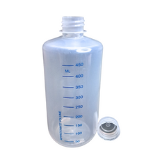Load image into Gallery viewer, Reagent Bottle Printed Graduation Leak proof Narrow Mouth with cap Capacity 500 ml Material Polypropylene For filling Liquid in Laboratory Pack of 1