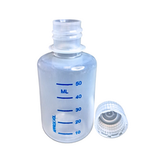 Load image into Gallery viewer, Reagent Bottle Printed Graduation Leak proof Narrow Mouth with cap Capacity 60 ml Material Polypropylene For filling Liquid in Laboratory Pack of 1