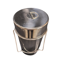 Load image into Gallery viewer, Petri Dish Box SS | Stainless Steel Petri Dish Sterilizing Box Sterilization Barrel Removable Carrier Hold 12 to 15 Dishes Pack of 1