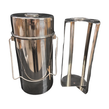 Load image into Gallery viewer, Petri Dish Box SS | Stainless Steel Petri Dish Sterilizing Box Sterilization Barrel Removable Carrier Hold 12 to 15 Dishes Pack of 1