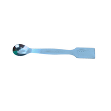 Load image into Gallery viewer, Laboratory spatula Stainless Steel Spatula Spoon 4 inch Pack of 1 Heavy type One side is spoon and another side is flat Used in chemistry lab