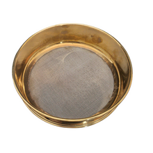 Load image into Gallery viewer, Jayant Test Sieve 200 mm Diameter BBS - 120 and ASTM - 120, 120 micron Pack of 1 stainless steel Mesh with Brass Frame For Laboratory and Uniform Fabrication for Smooth-Nesting