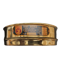 Load image into Gallery viewer, Jayant Test Sieve 200 mm Diameter BBS - 100 and ASTM - 100, 150 micron Pack of 1 stainless steel Mesh with Brass Frame For Laboratory and Uniform Fabrication for Smooth-Nesting
