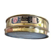 Load image into Gallery viewer, Jayant Test Sieve 200 mm Diameter BBS - 7 and ASTM - 8, 2411 micron Pack of 1 stainless steel Mesh with Brass Frame For Laboratory and Uniform Fabrication for Smooth-Nesting