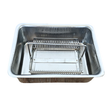 Load image into Gallery viewer, Slide Staining Rack movable handle with staining tray | Stand and tray for 25 slides Stainless Steel Pack of 1 For Laboratory