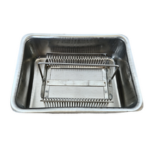 Load image into Gallery viewer, Slide Staining Rack movable handle with staining tray | Stand and tray for 25 slides Stainless Steel Pack of 1 For Laboratory