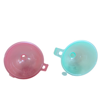 Load image into Gallery viewer, Funnel Plastic All Purpose Wide-Mouth Color Plastic Funnel Pack of 1 Food Grade And BPA Free With Mini Handle for Kitchen, Transfer Any Liquid, Oils etc. (Size: 100 mm)