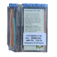 Load image into Gallery viewer, pH Paper merck 1.0 to 14.0 PH Indicator Papers Full Range 10 book (200 Strips) Pack of 1