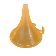 Load image into Gallery viewer, Plastic Funnel All Purpose Wide-Mouth Color Food Grade And BPA Free Pack of 1 With Mini Handle for Kitchen, Transfer Any Liquid, Oils etc. (Size: 130 mm)