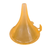 Load image into Gallery viewer, Plastic Funnel All Purpose Wide-Mouth Color Food Grade And BPA Free Pack of 1 With Mini Handle for Kitchen, Transfer Any Liquid, Oils etc. (Size: 130 mm)