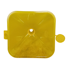 Load image into Gallery viewer, Plastic Funnel Square Shape All Purpose Wide-Mouth Color Food Grade And BPA Free Pack of 1 With Mini Handle for Kitchen, Transfer Any Liquid, Oils etc. (Size: 120 mm)