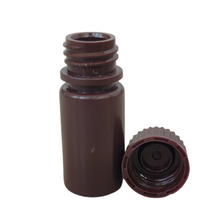 Load image into Gallery viewer, Reagent Bottle Laboratory Grade HDPE Narrow Mouth Amber Leak proof with cap Capacity 4 ml For filling Liquid Laboratory Pack of 1