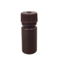 Load image into Gallery viewer, Reagent Bottle Laboratory Grade HDPE Narrow Mouth Amber Leak proof with cap Capacity 4 ml For filling Liquid Laboratory Pack of 1