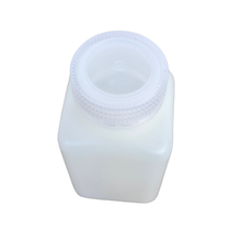 Load image into Gallery viewer, Reagent Bottle 500 ml Square Shape Wide mouth High-density polyethylene (HDPE) Chemical Storage Bottle with Screw Cap Leak-Proof & Chemical Resistant Laboratory Bottle Pack of 1