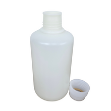 Load image into Gallery viewer, Reagent Bottle Laboratory Grade Narrow Mouth 2000 ml, High Density Polyethylene mold Leak proof with cap For filling Liquid Laboratory Pack of 1