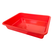 Load image into Gallery viewer, Laboratory Tray 48 x 33 x 11 cm Pack of 1 | Plastic lab Utility Tray with Raised Edges red Color | lab Instrument & Equipment Tray | Medical, Pharmacy, Dental & Research lab Tray