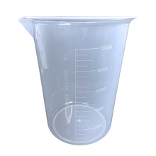 Load image into Gallery viewer, Beaker (Raised Graduation) Measuring Cup, Plastic Science Beaker Transperant 10000 ml OR 10 LTR for Measuring Liquid in Home | Laboratory | School (Pack of 1)